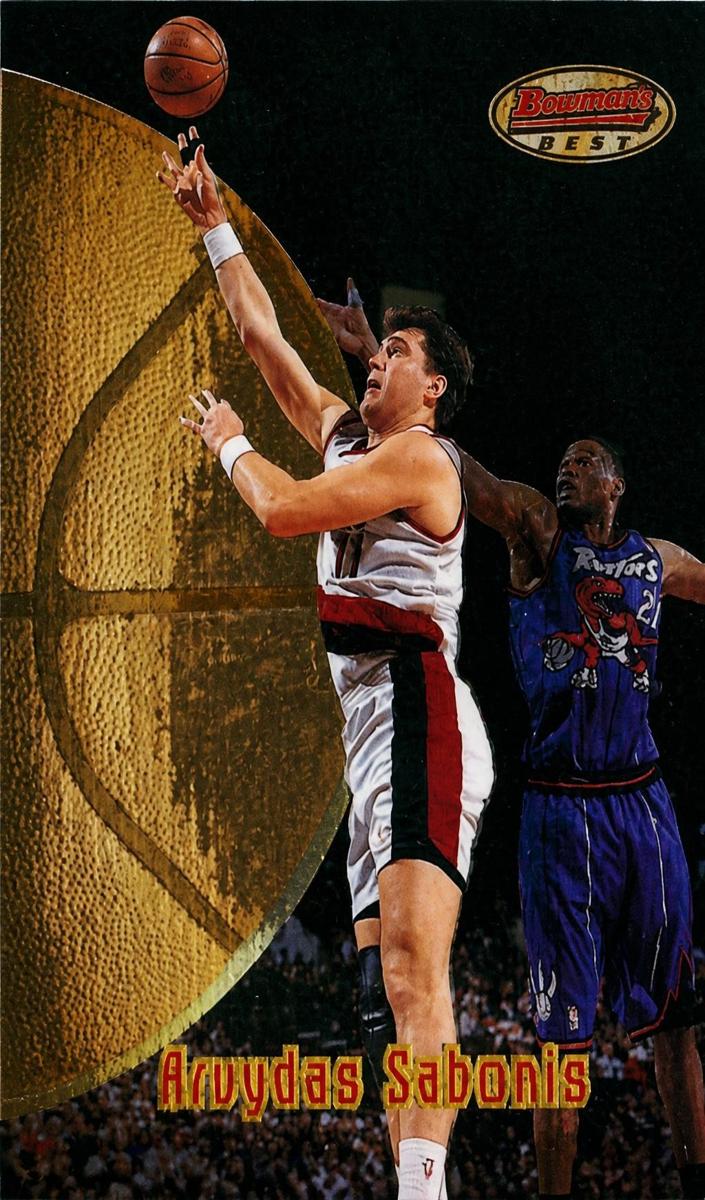 1997 Bowman's Best Basketball Arvydas Sabonis #89