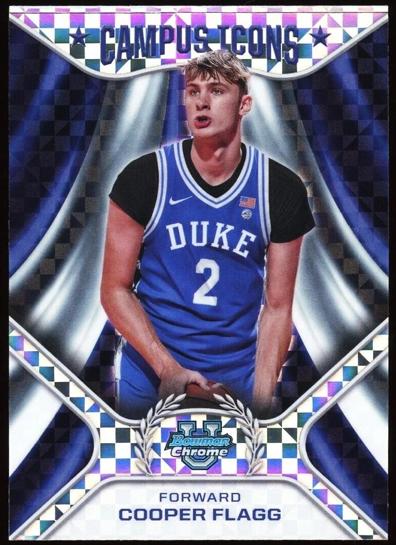 2024 Bowman Chrome University Basketball X-Fractor Cooper Flagg #CI-1 PSA 9
