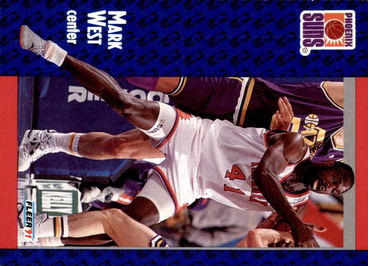 1991 Fleer Basketball Mark West #165 PSA 9