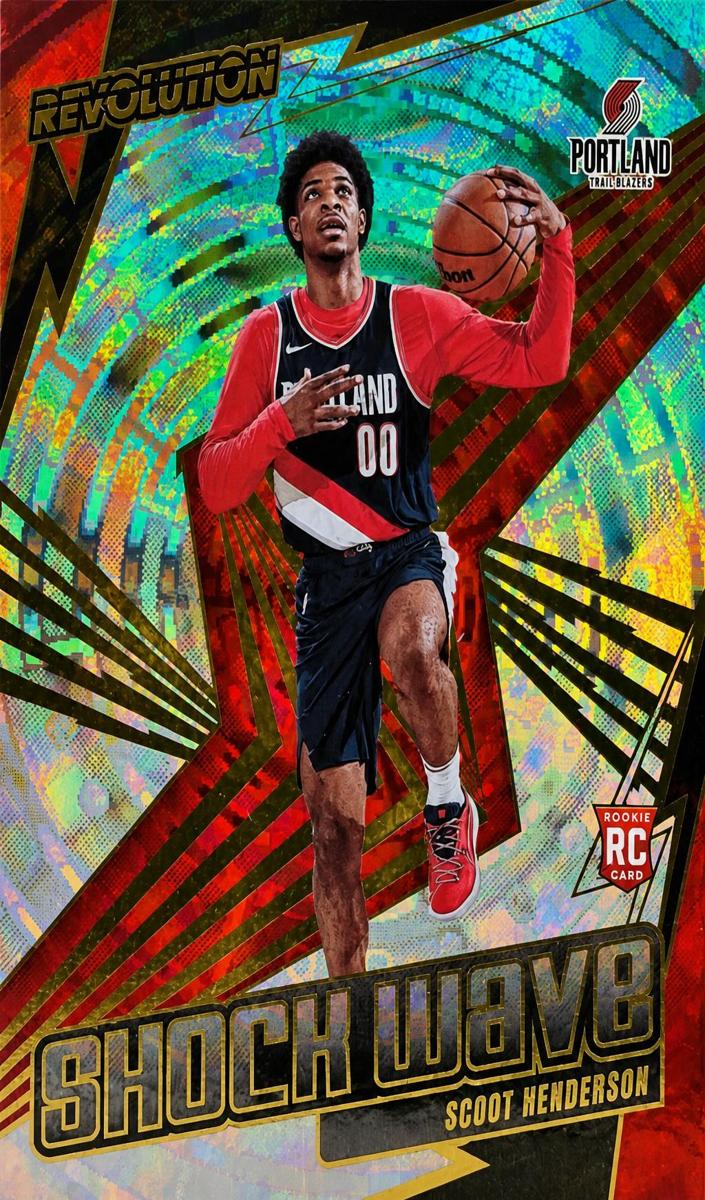 2023 Panini Revolution Basketball Fractal Scoot Henderson #14