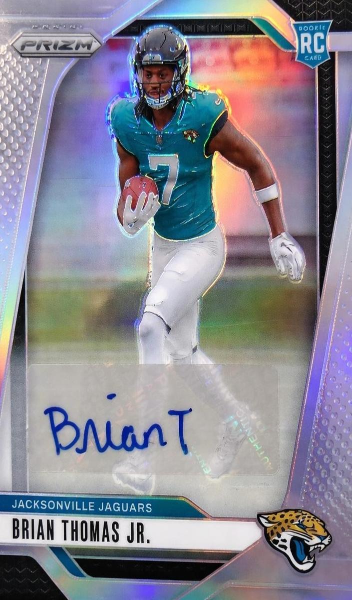 2024 Panini Prizm Football Silver Brian Thomas Jr. #314 PSA 8