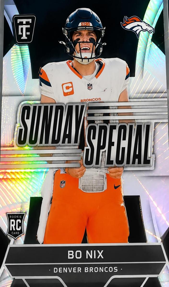2024 Panini Totally Certified Football Blue Bo Nix #20