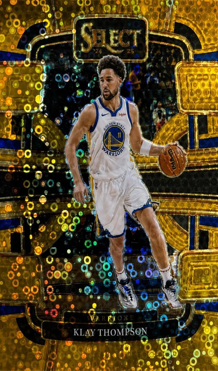 2023 Panini Select Basketball Gold Disco Klay Thompson #3