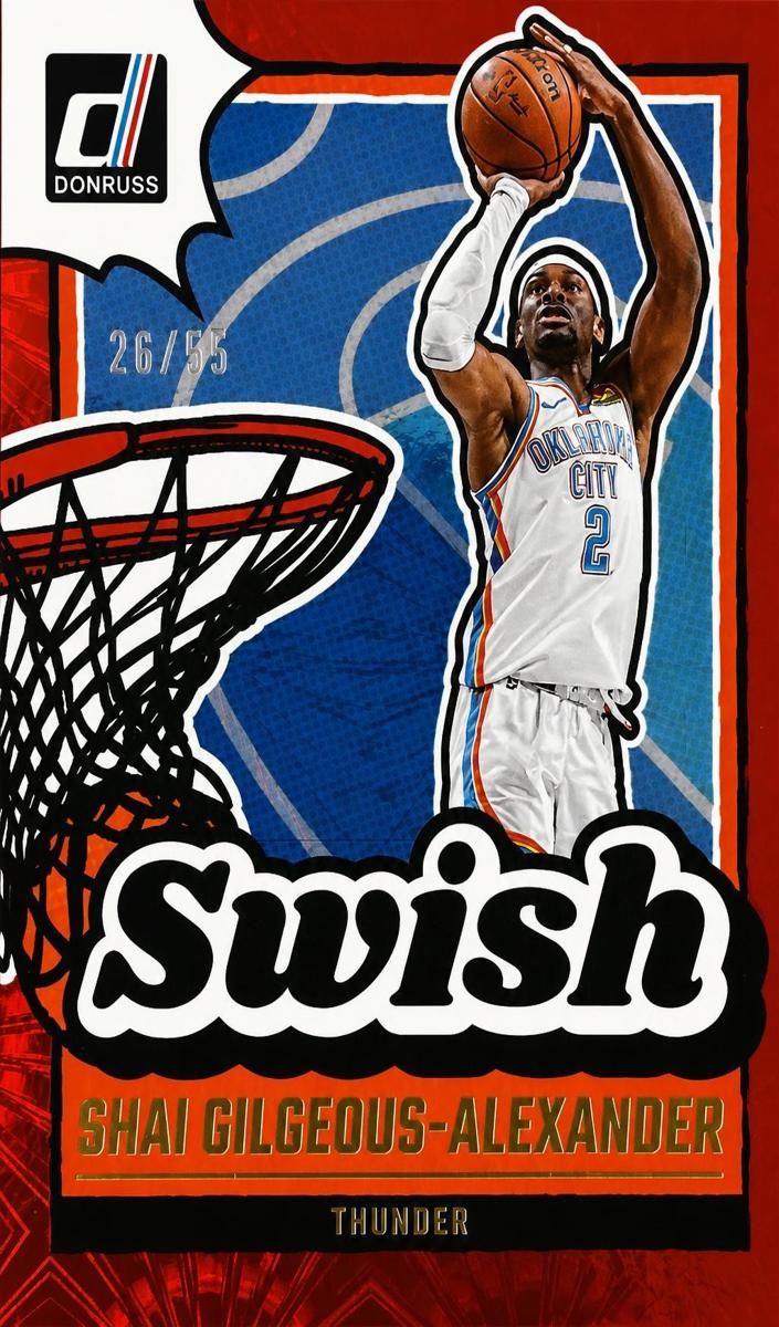 2024 Panini Donruss Basketball International Red Fireworks Shai Gilgeous-Alexander #1