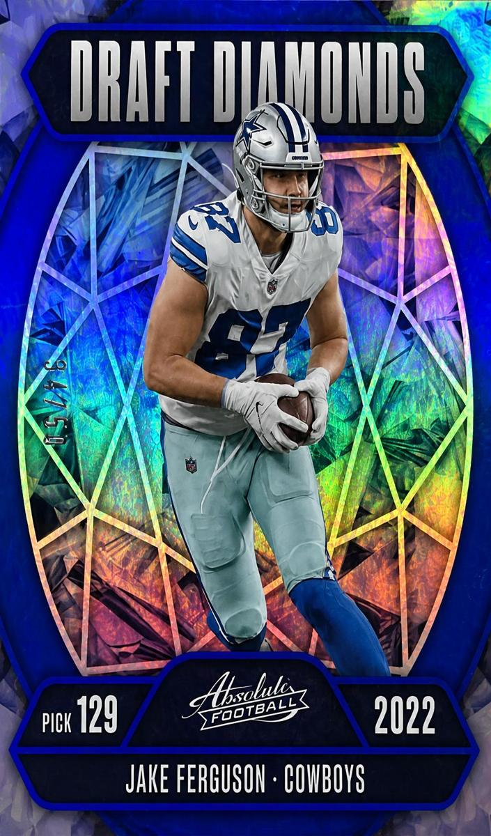 2025 Panini Absolute Football Spectrum Blue Jake Ferguson #13