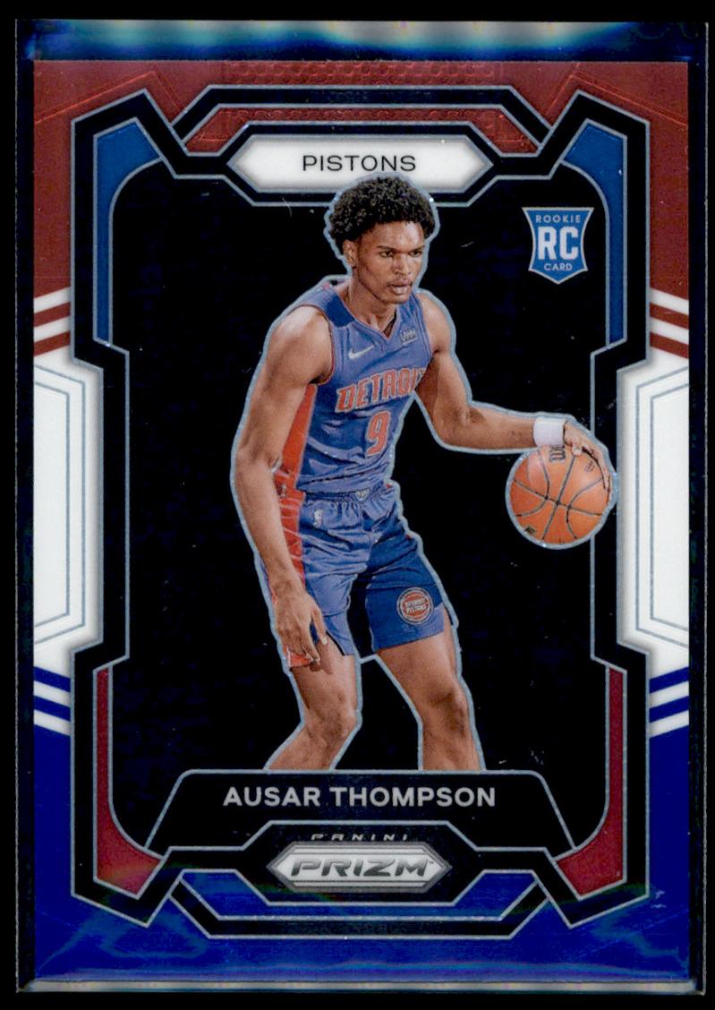 2023 Panini Prizm Basketball Red White and Blue Ausar Thompson #178