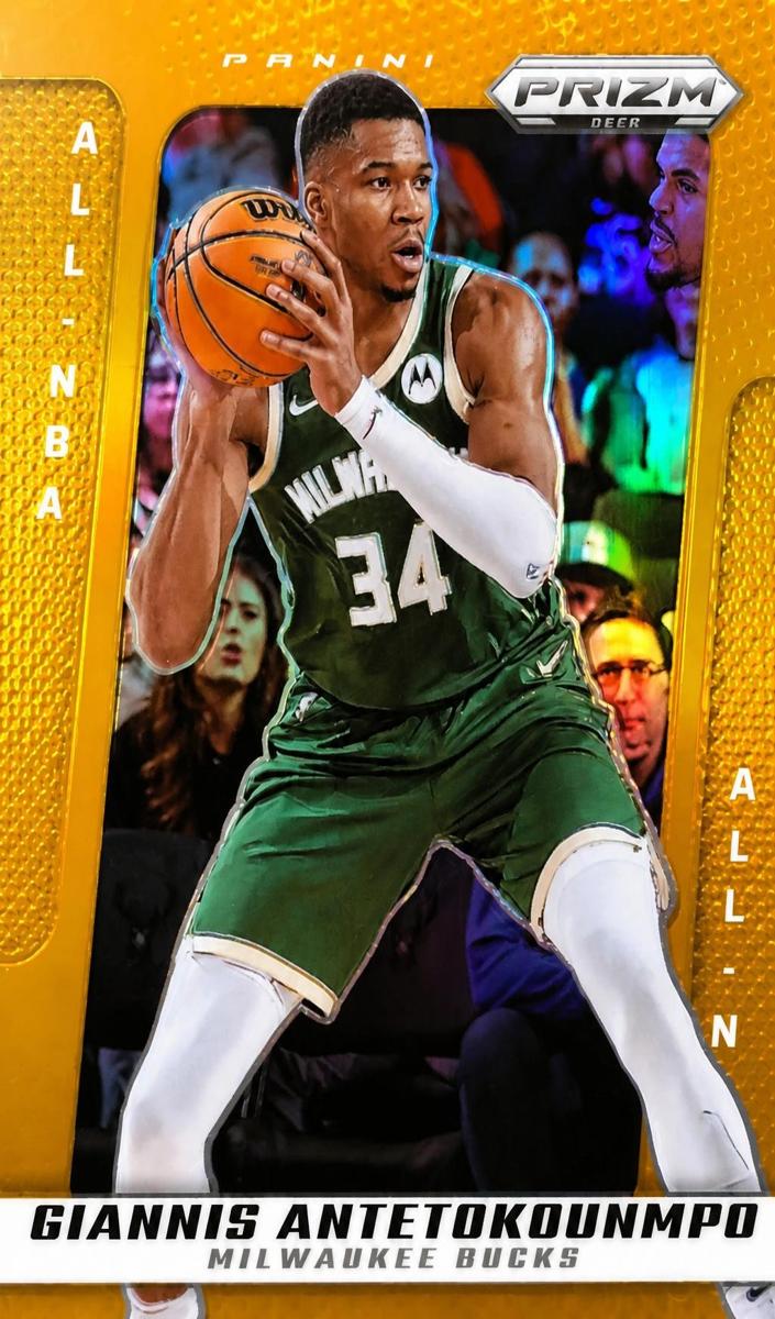 2024 Panini Prizm Deca Basketball Orange Giannis Antetokounmpo #271 PSA 10