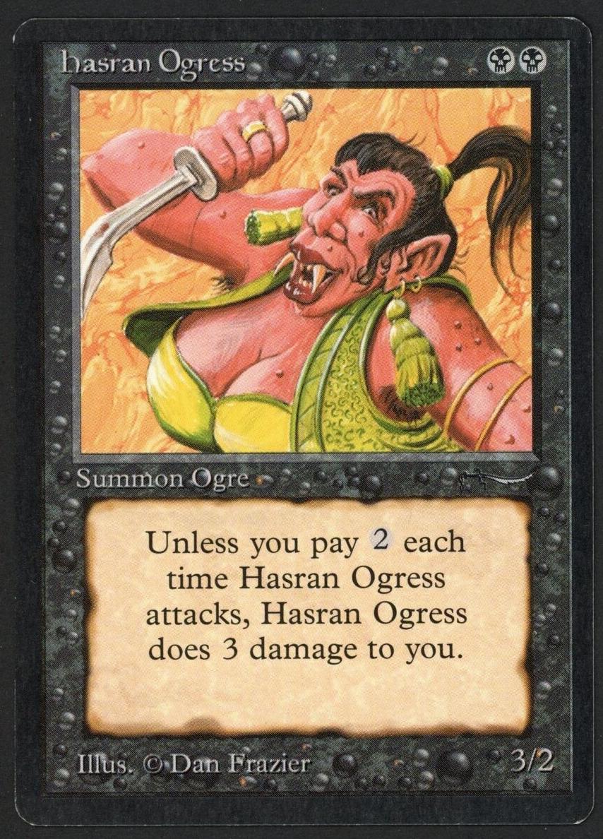 1993 Magic The Gathering Arabian Nights Light Hasran Ogress #NNO