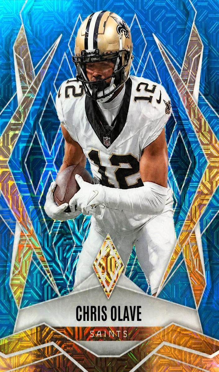 2025 Panini Phoenix Football Light Blue Mojo Chris Olave #87