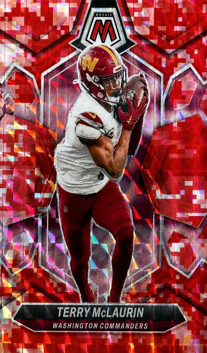2024 Panini Mosaic Football Camo Red Terry McLaurin #220