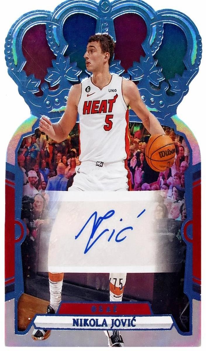 2023 Panini Crown Royale Basketball Blue Nikola Jovic #CA-JOV