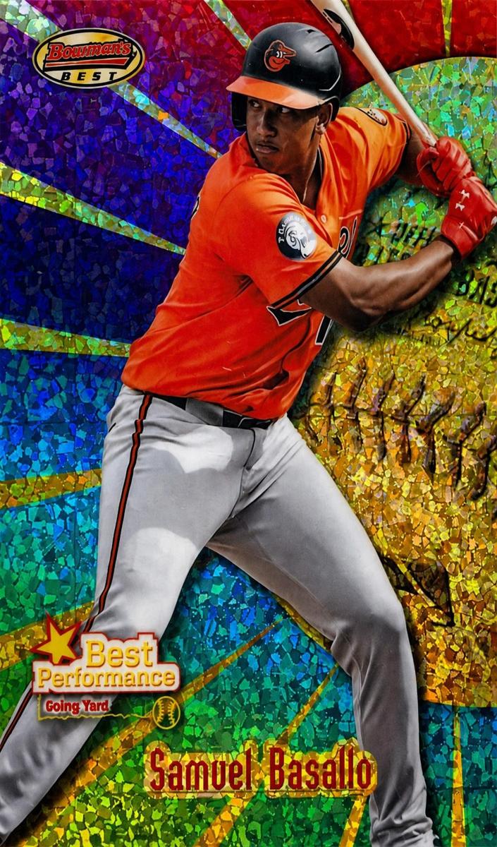 2025 Bowman's Best Baseball Mini-Diamond Refractor Samuel Basallo #BP-18