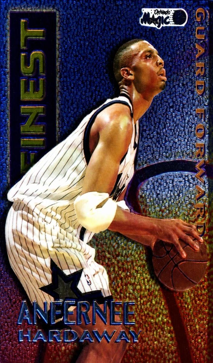 1996 Topps Basketball Borderless Anfernee Hardaway #M3 PSA 8