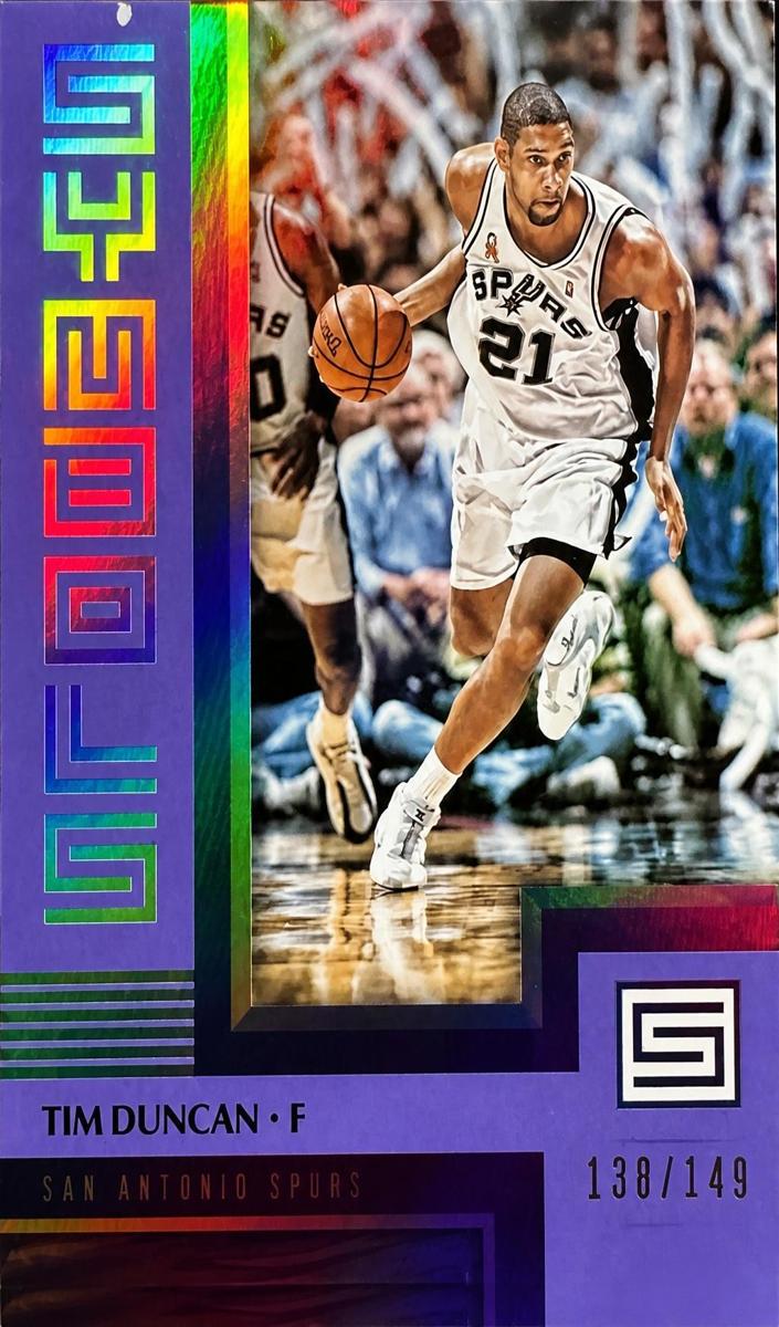 2017 Panini Status Basketball Purple Tim Duncan #9