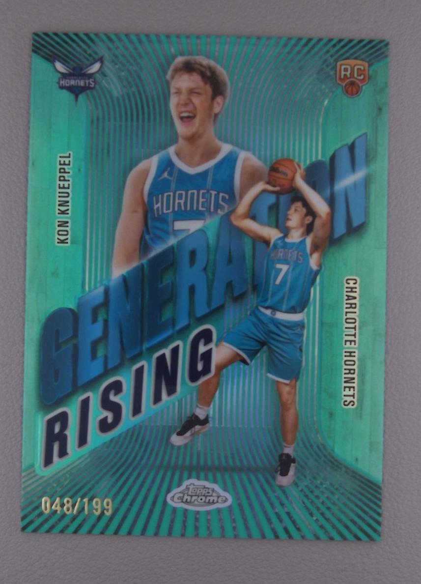 2025 Topps Chrome Basketball Aqua Refractor Kon Knueppel #GR-4 PSA 10