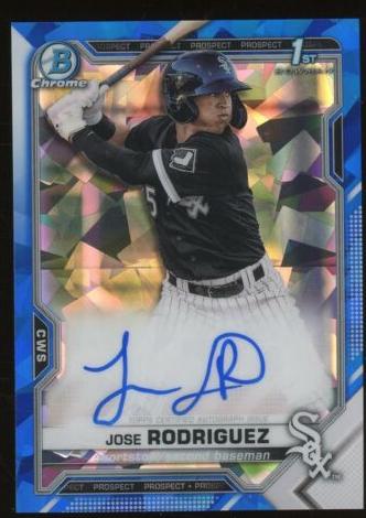2021 Bowman Chrome Prospects Sapphire Baseball Jose Rodriguez #BSPA-JRO HGA 9.5