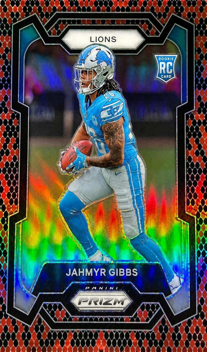 2023 Panini Prizm Football Snakeskin Jahmyr Gibbs #331 PSA 9