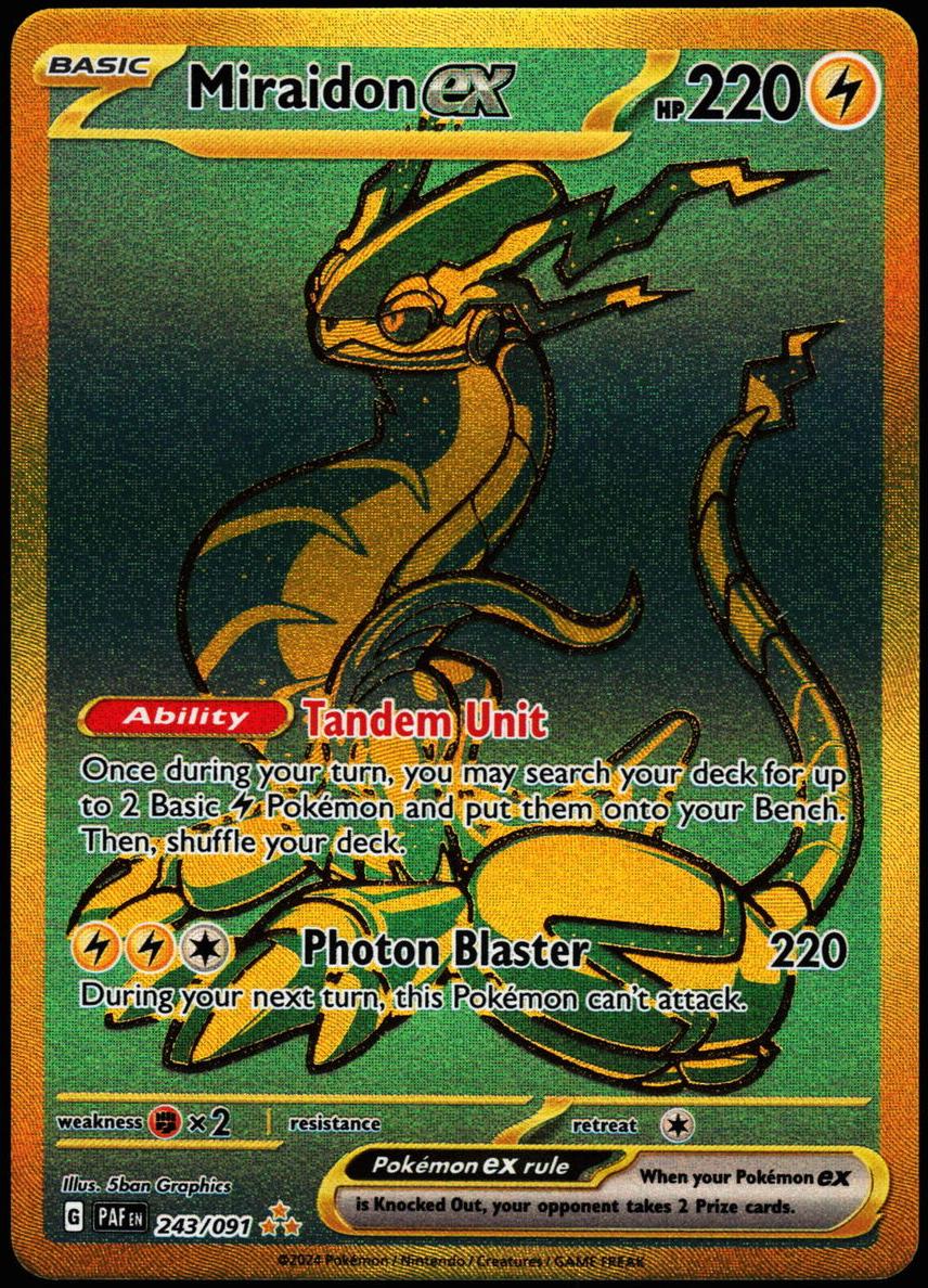 2024 Pokemon Scarlet & Violet Paldean Fates Miraidon #243