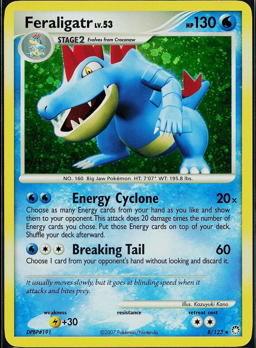 2007 Pokemon Diamond & Pearl Mysterious Treasures Feraligatr #8 CGC 8.5