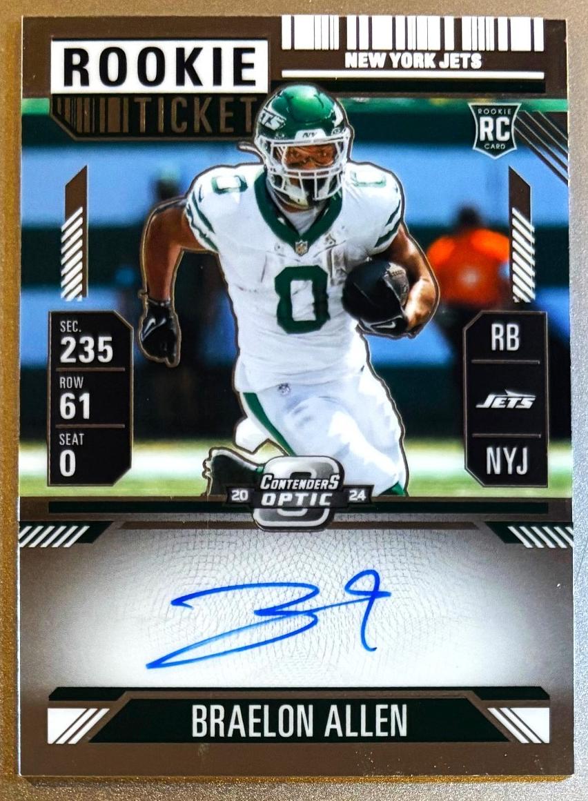 2024 Panini Contenders Optic Football Braelon Allen #115 PSA 9