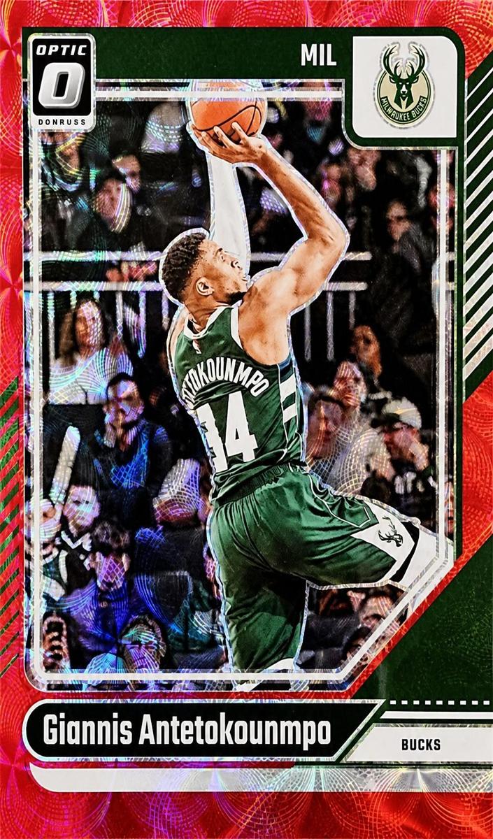 2024 Donruss Optic Basketball Red International Giannis Antetokounmpo #176