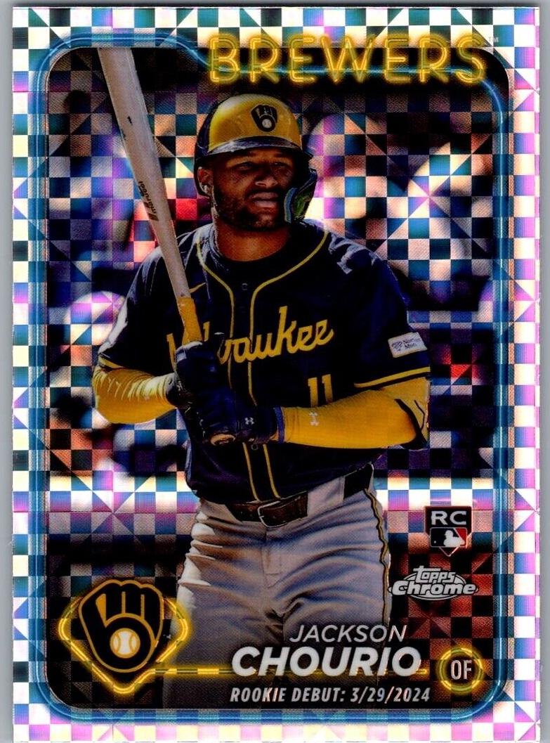 2024 Topps Chrome Update Baseball X-Fractor Jackson Chourio #USC30