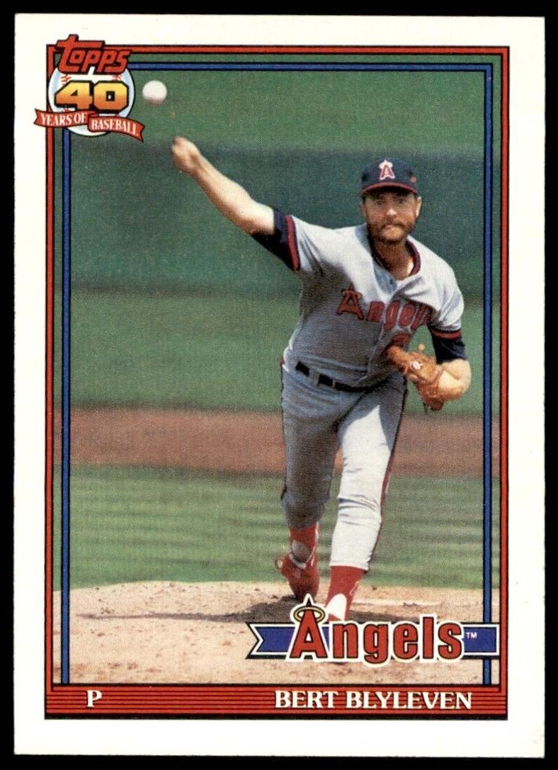 1991 Topps Baseball Bert Blyleven #615 PSA 10