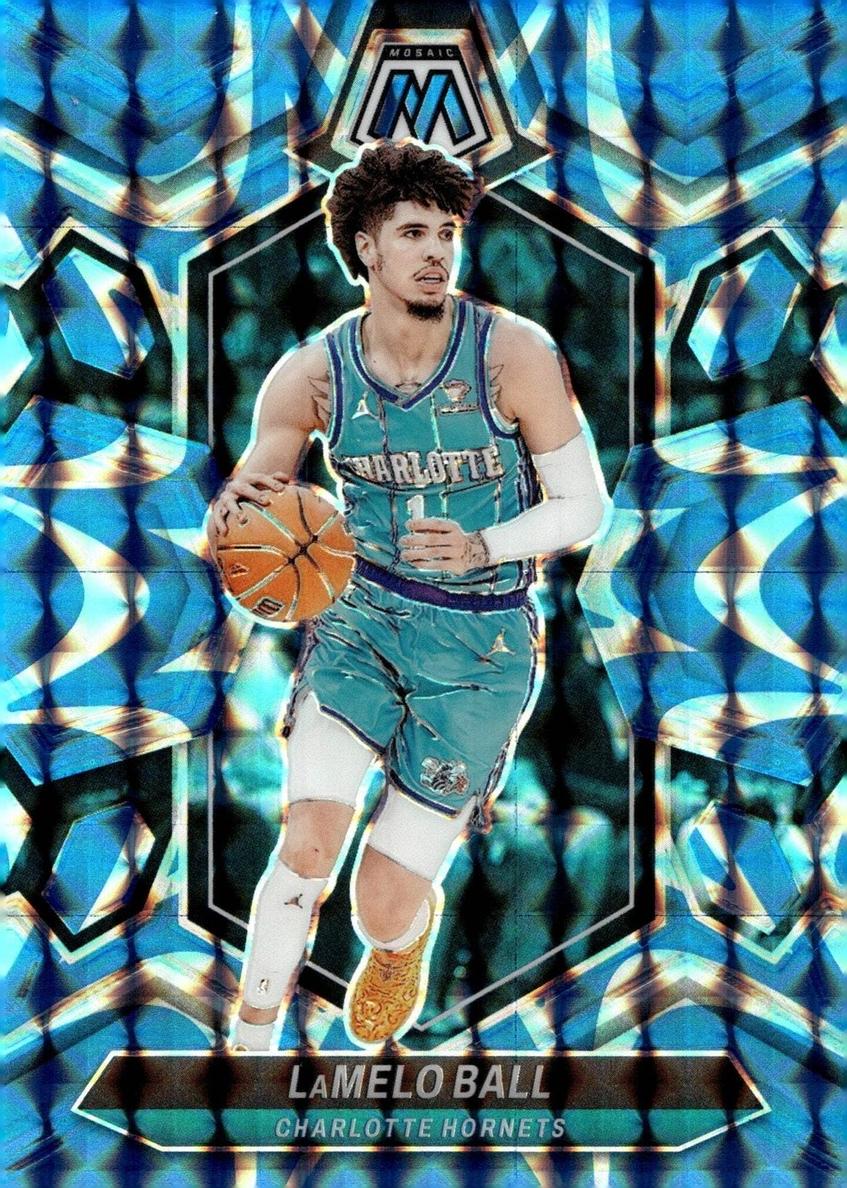2023 Panini Mosaic Basketball Reactive Blue LaMelo Ball #122 SGC 9.5