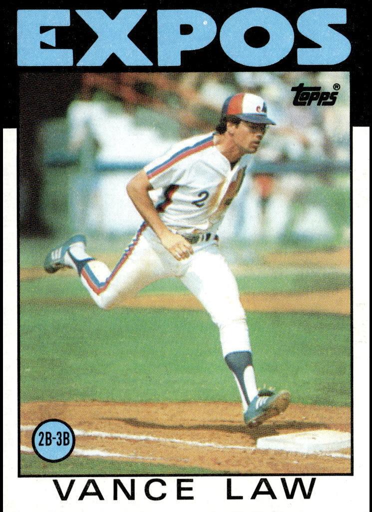 1986 Topps Baseball Vance Law #787