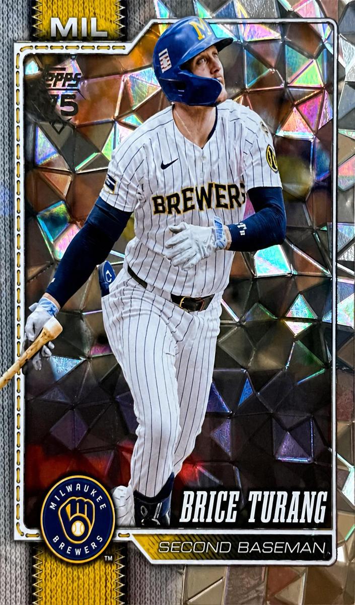 2026 Topps Baseball Diamante Foil Brice Turang #105