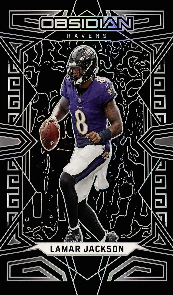 2023 Panini Obsidian Football Lamar Jackson #7 PSA 10