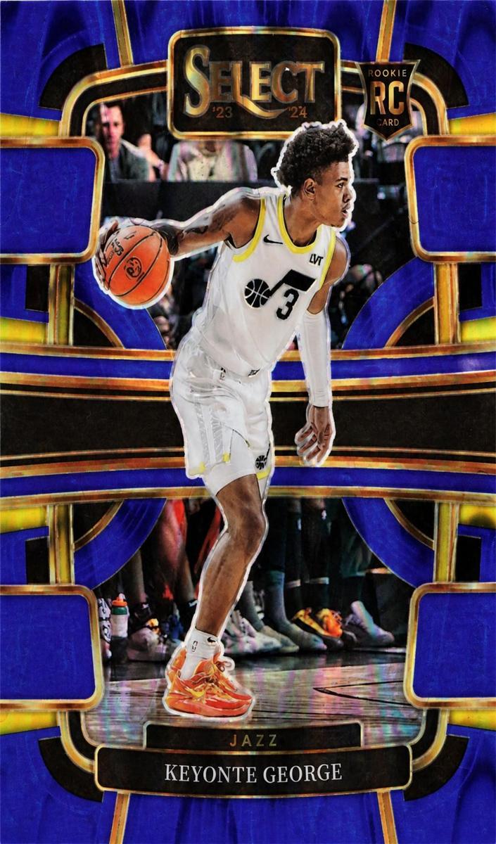2023 Panini Select Basketball Blue Tectonic Keyonte George #75 PSA 10