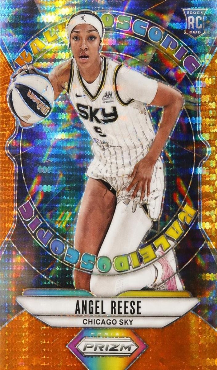 2024 Panini Prizm WNBA Basketball Orange Pulsar Angel Reese #1 PSA 9