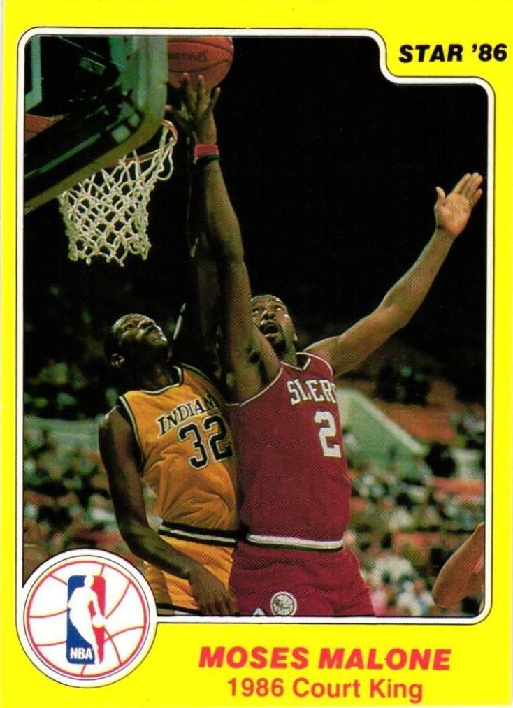1986 Star Basketball Moses Malone #21