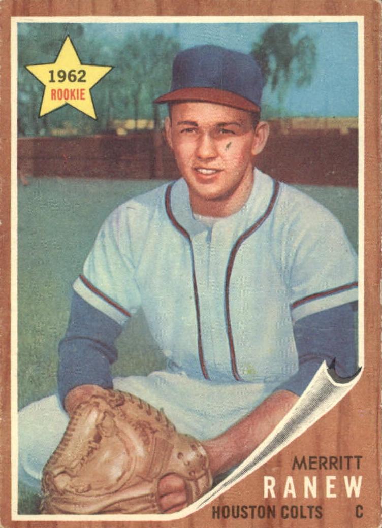 1962 Topps Baseball Merritt Ranew #156 PSA 8