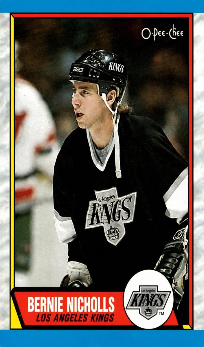 1989 O-Pee-Chee Hockey Bernie Nicholls #47 PSA 9
