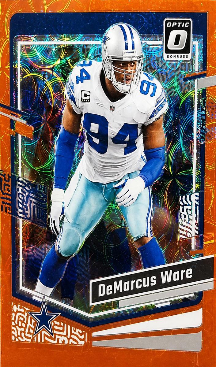 2023 Donruss Optic Football Orange Scope DeMarcus Ware #47 PSA 9
