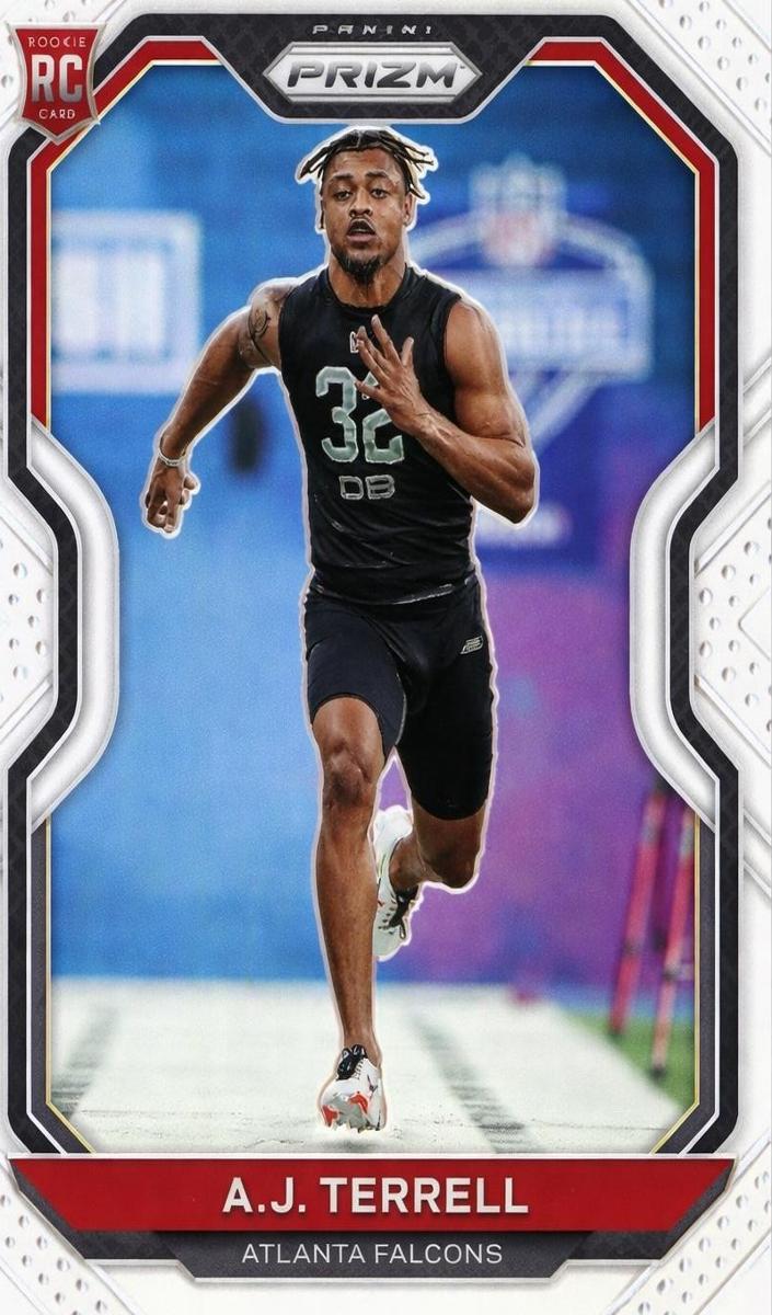 2020 Panini Prizm Football Silver Prizm A.J. Terrell #346 PSA 9