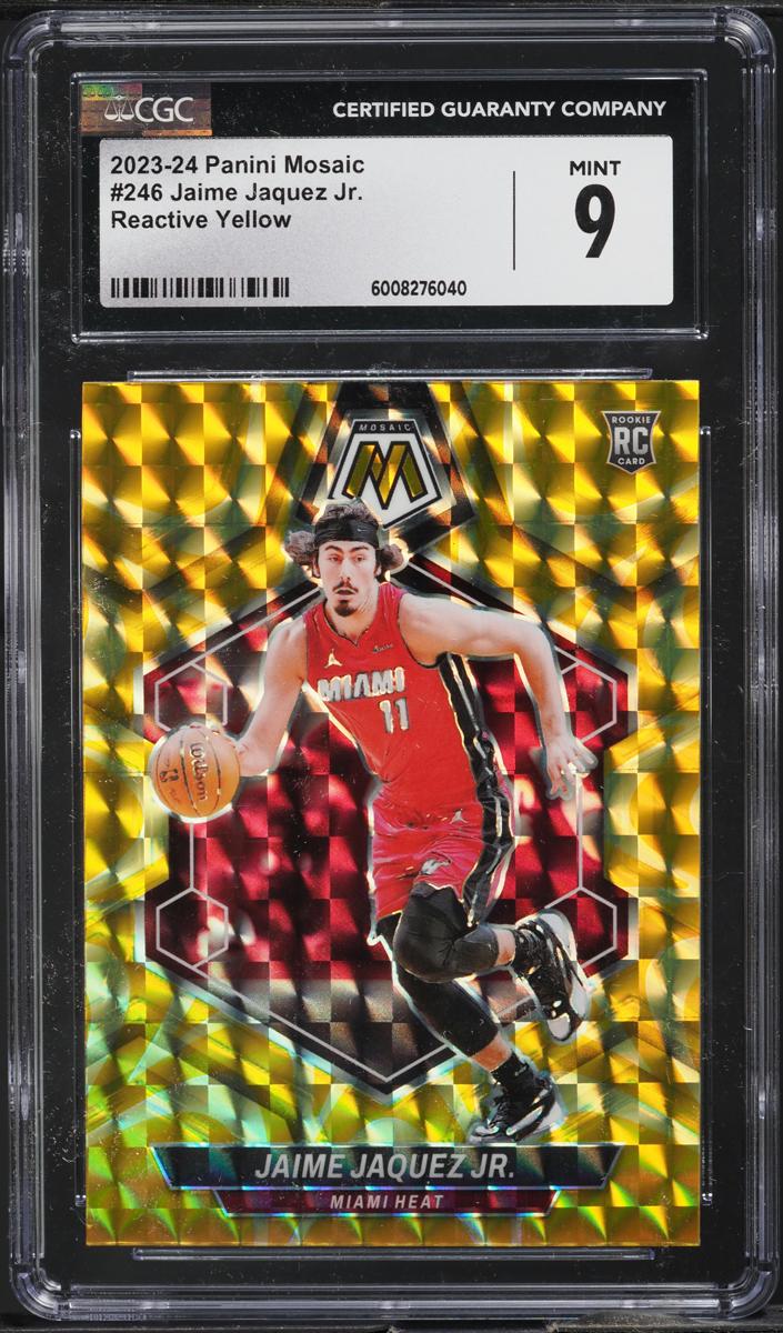 2023 Panini Mosaic Basketball Reactive Yellow Jaime Jaquez Jr. #246