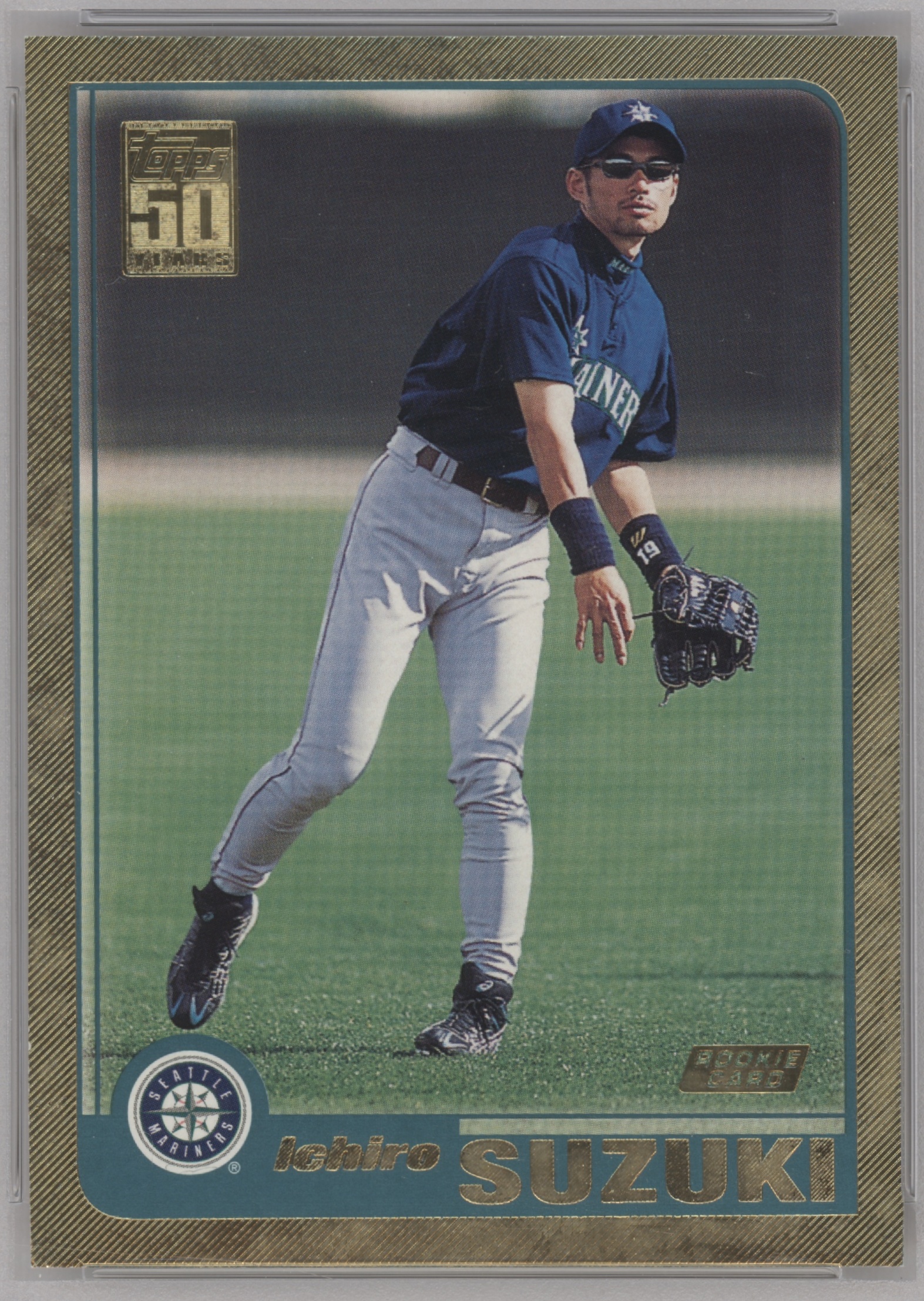 2001 Topps Baseball Gold Ichiro Suzuki #726 BGS 9