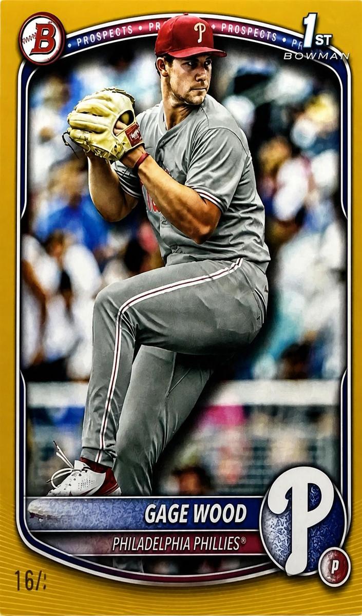 2025 Bowman Draft Baseball Gold Gage Wood #BD-4