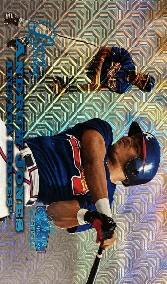 1998 Flair Showcase Baseball Row 0 Andruw Jones #25 PSA 8
