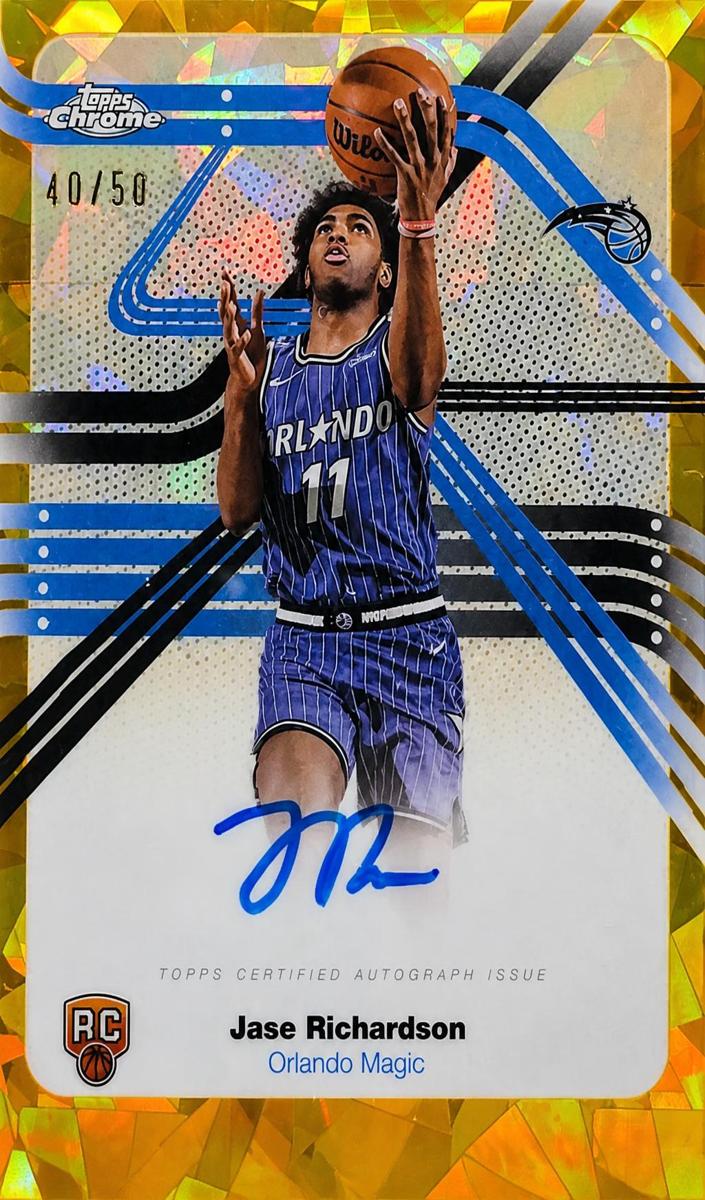 2025 Topps Chrome Basketball Gold Refractor Jase Richardson #NS-JR