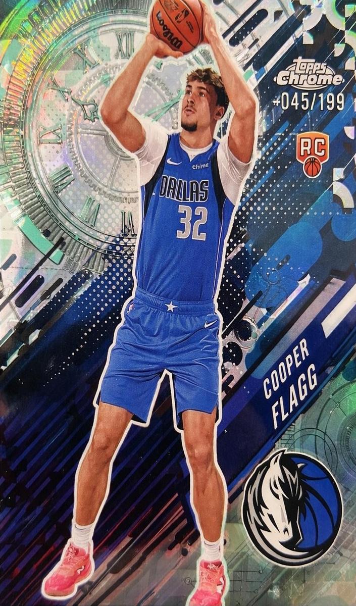 2025 Topps Chrome Basketball Aqua Refractor Cooper Flagg #GT-16