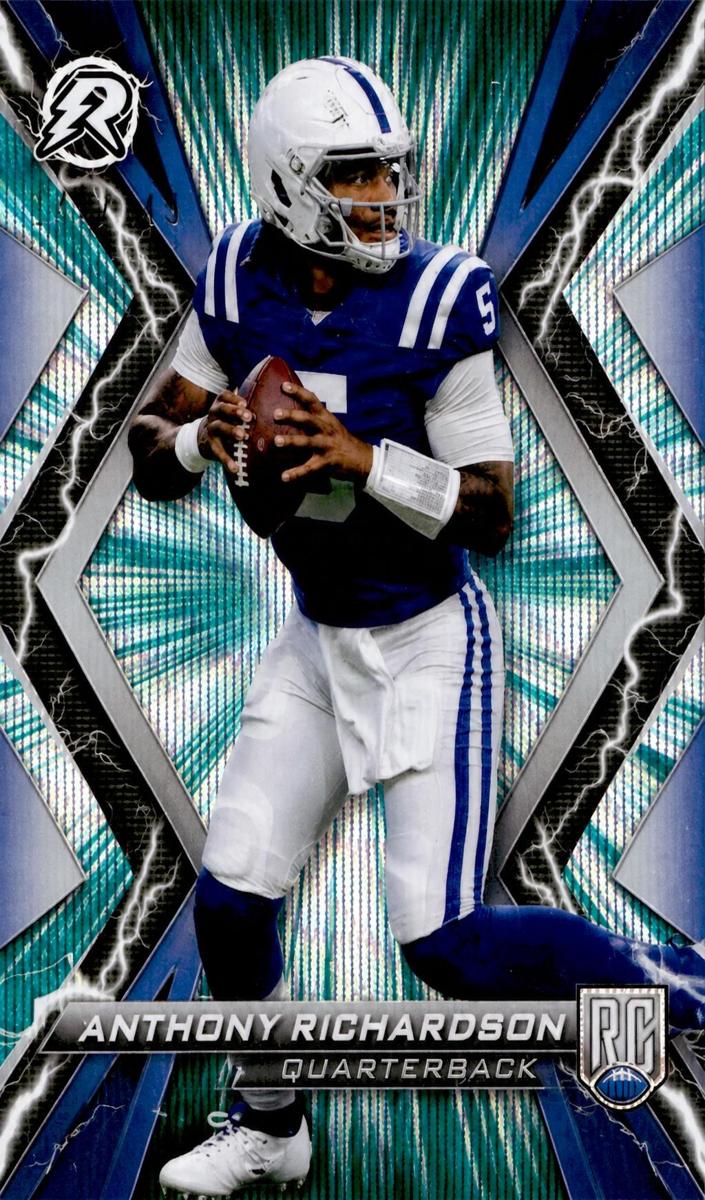 2023 Topps Composite Football Teal Surge Anthony Richardson #99 PSA 8.5