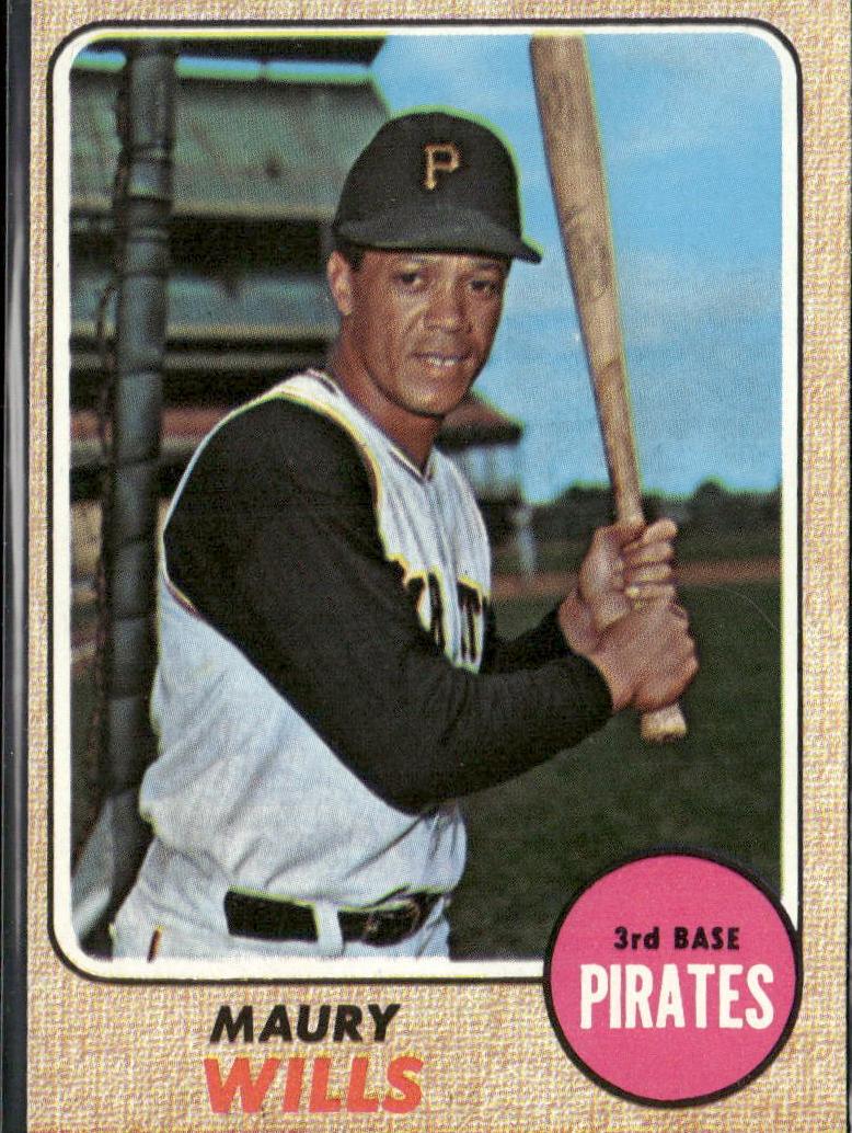 1968 Topps Baseball Maury Wills #175