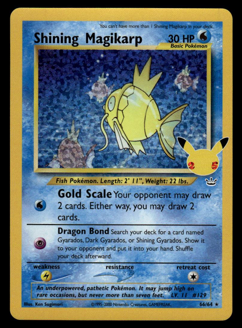 2021 Pokemon Celebrations Classic Collection Shining Magikarp #66