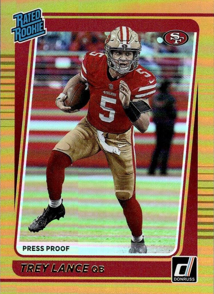 2021 Panini Donruss Football Press Proof Premium Trey Lance #254 PSA 10