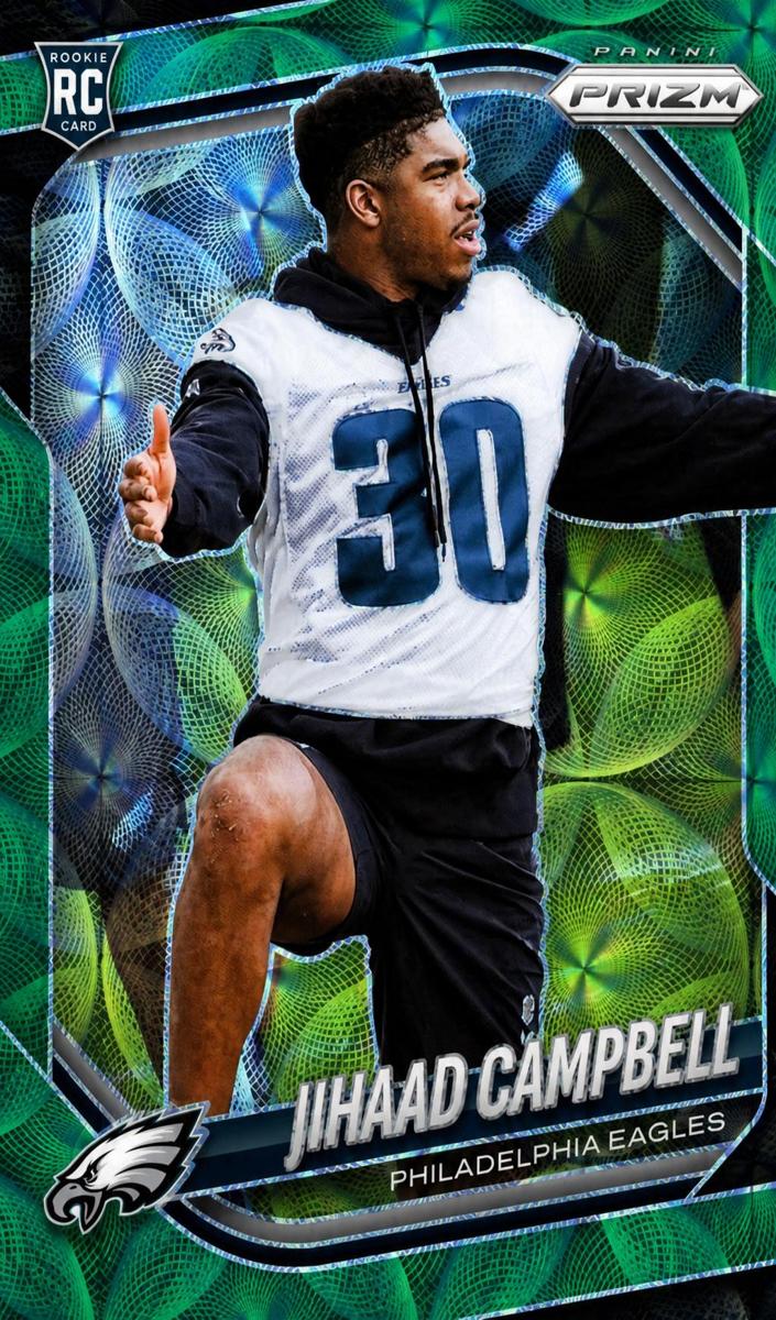 2025 Panini Prizm Football Green Scope Jihaad Campbell #334