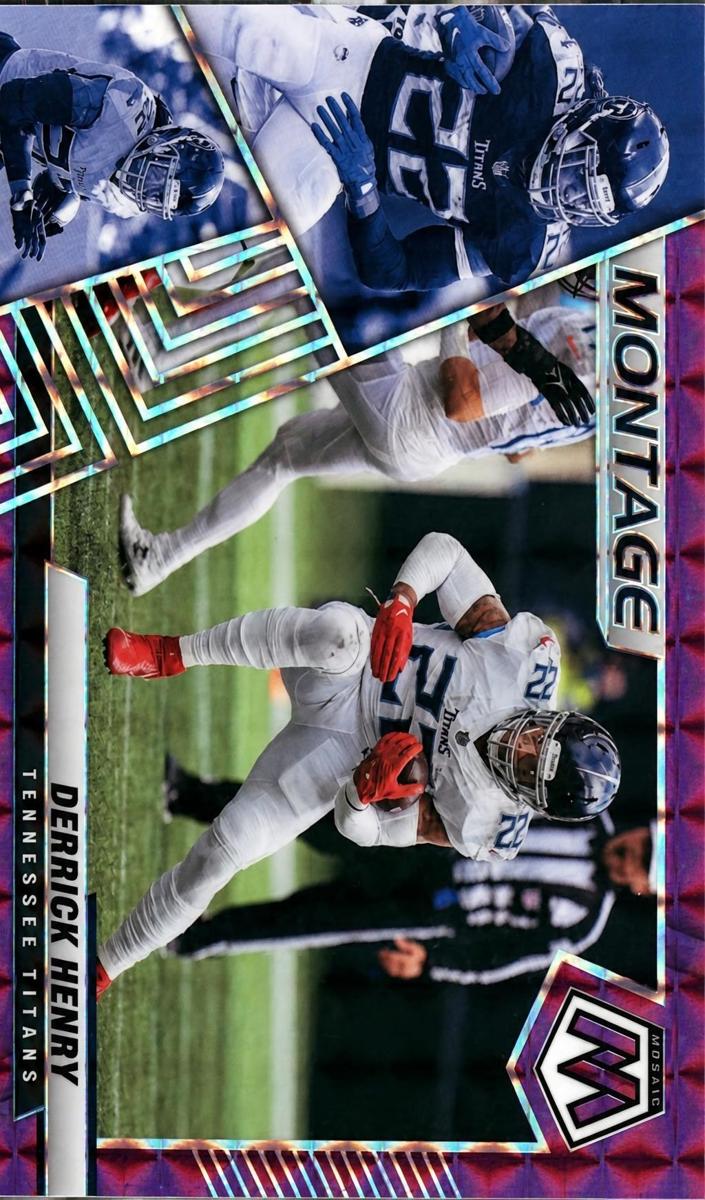 2022 Panini Mosaic Football Purple Derrick Henry #M-17
